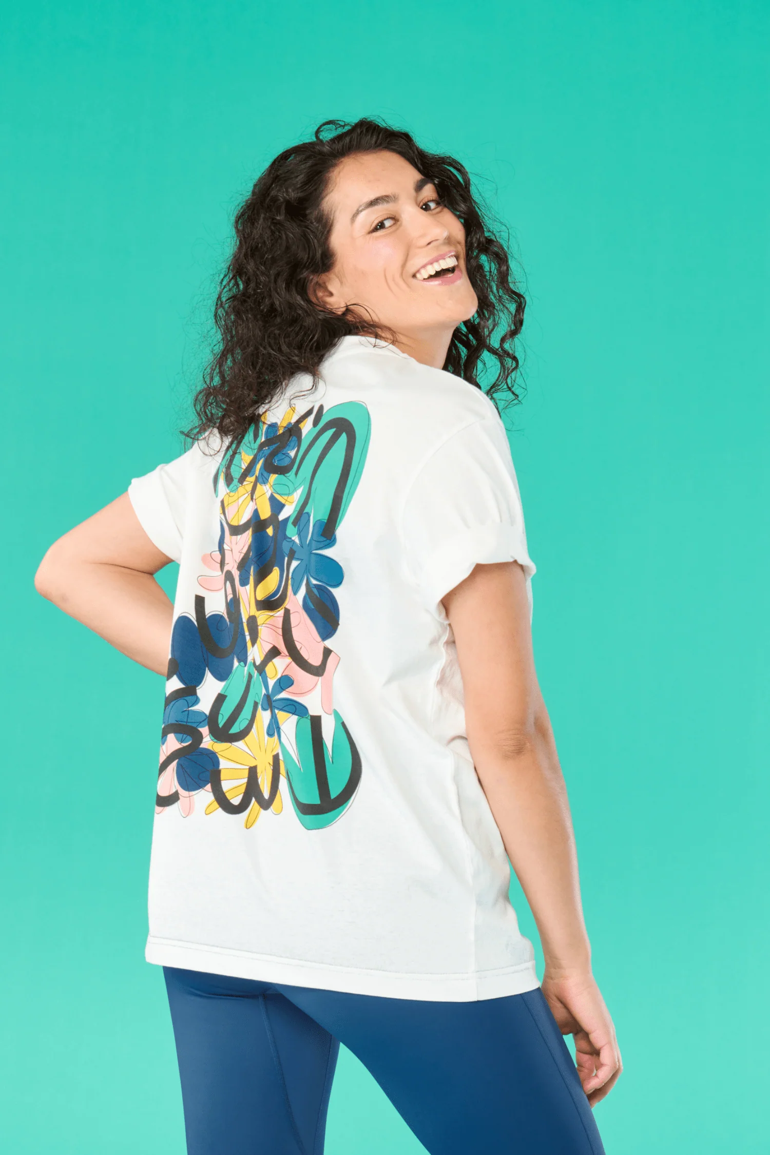 ACAI X Caroline Dowsett Outdoorsing Tee - Flowers - Image 4