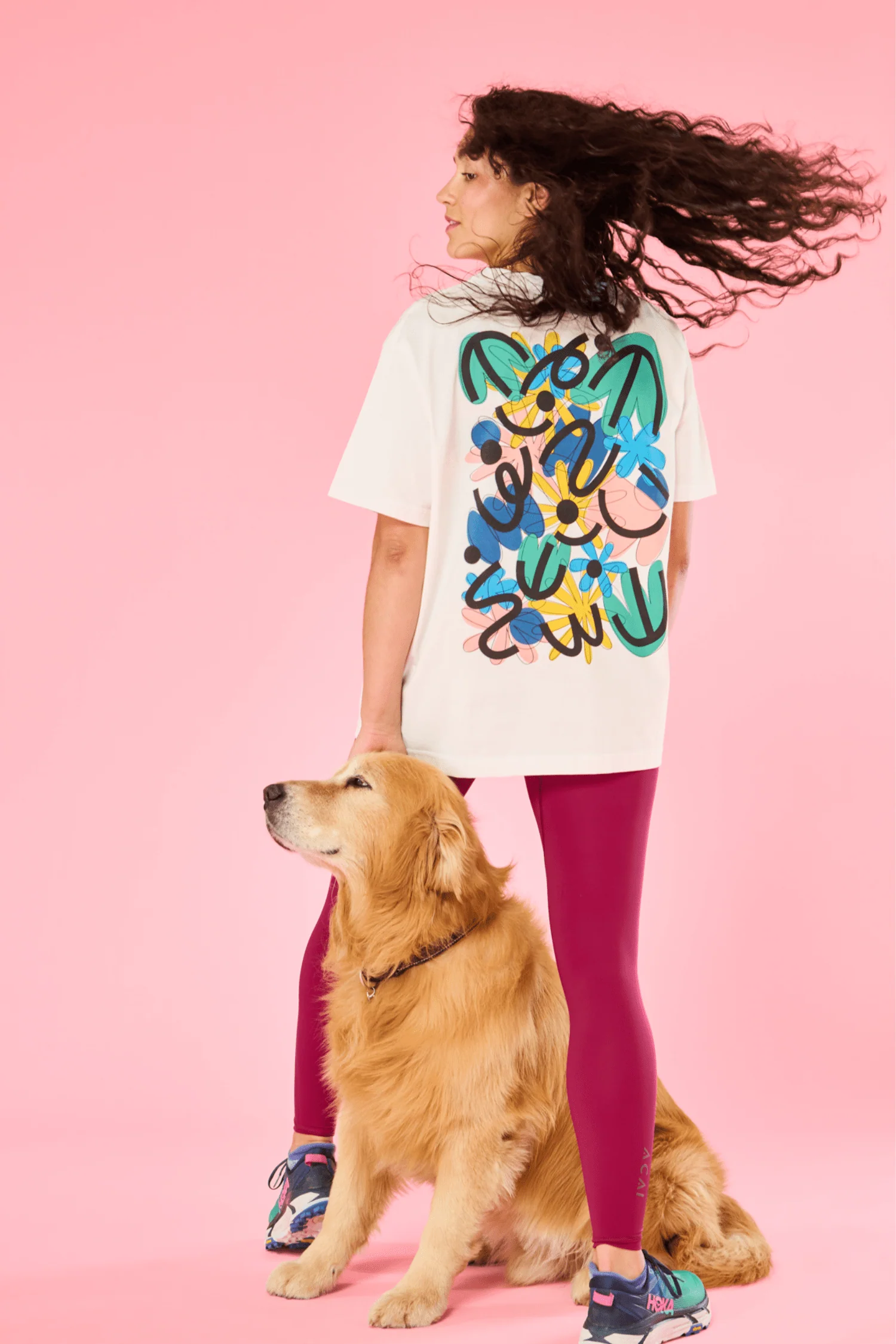 ACAI X Caroline Dowsett Outdoorsing Tee - Flowers - Image 5