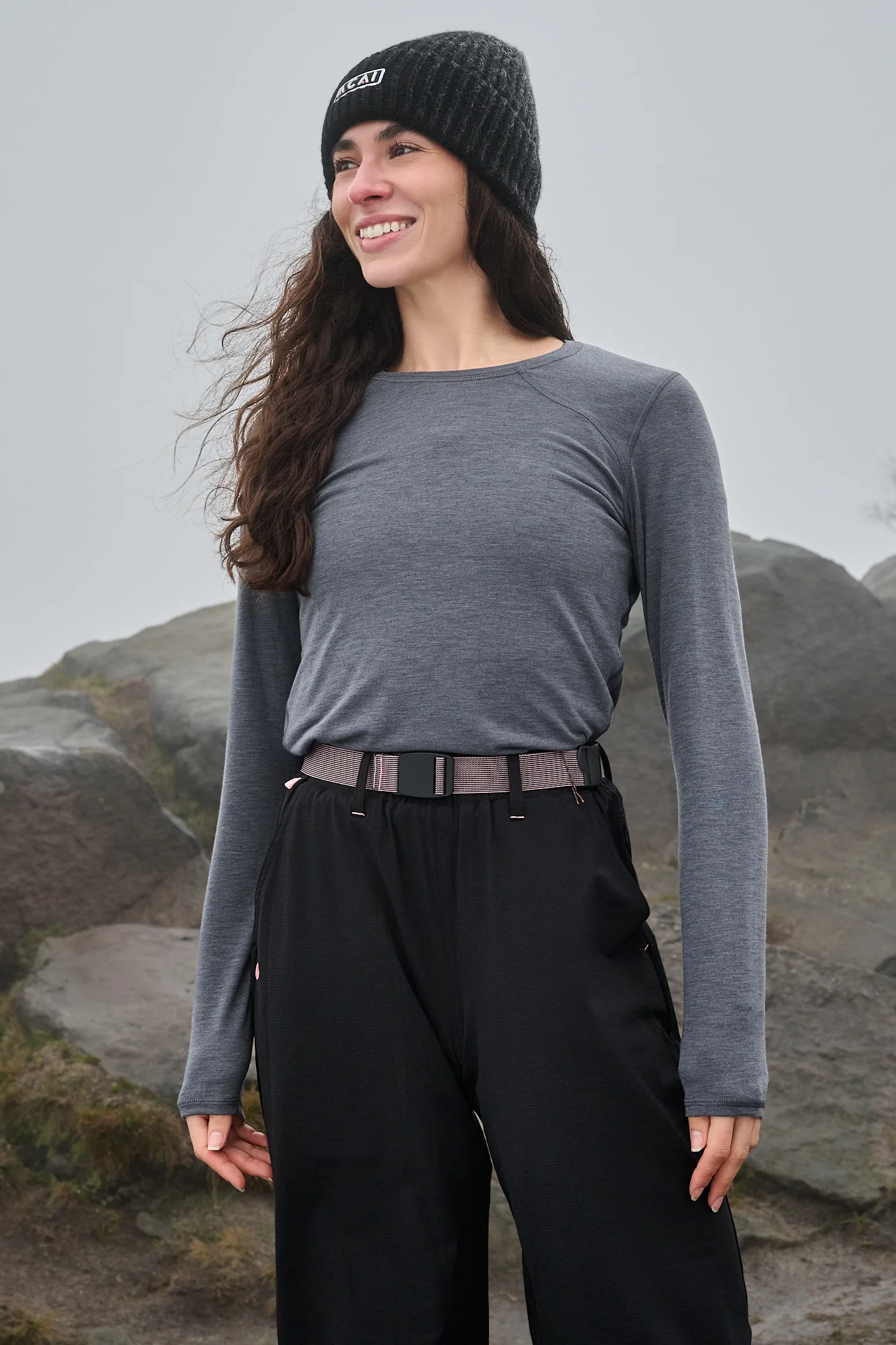 Essence Long Sleeve Baselayer - Grey Marl - Image 3
