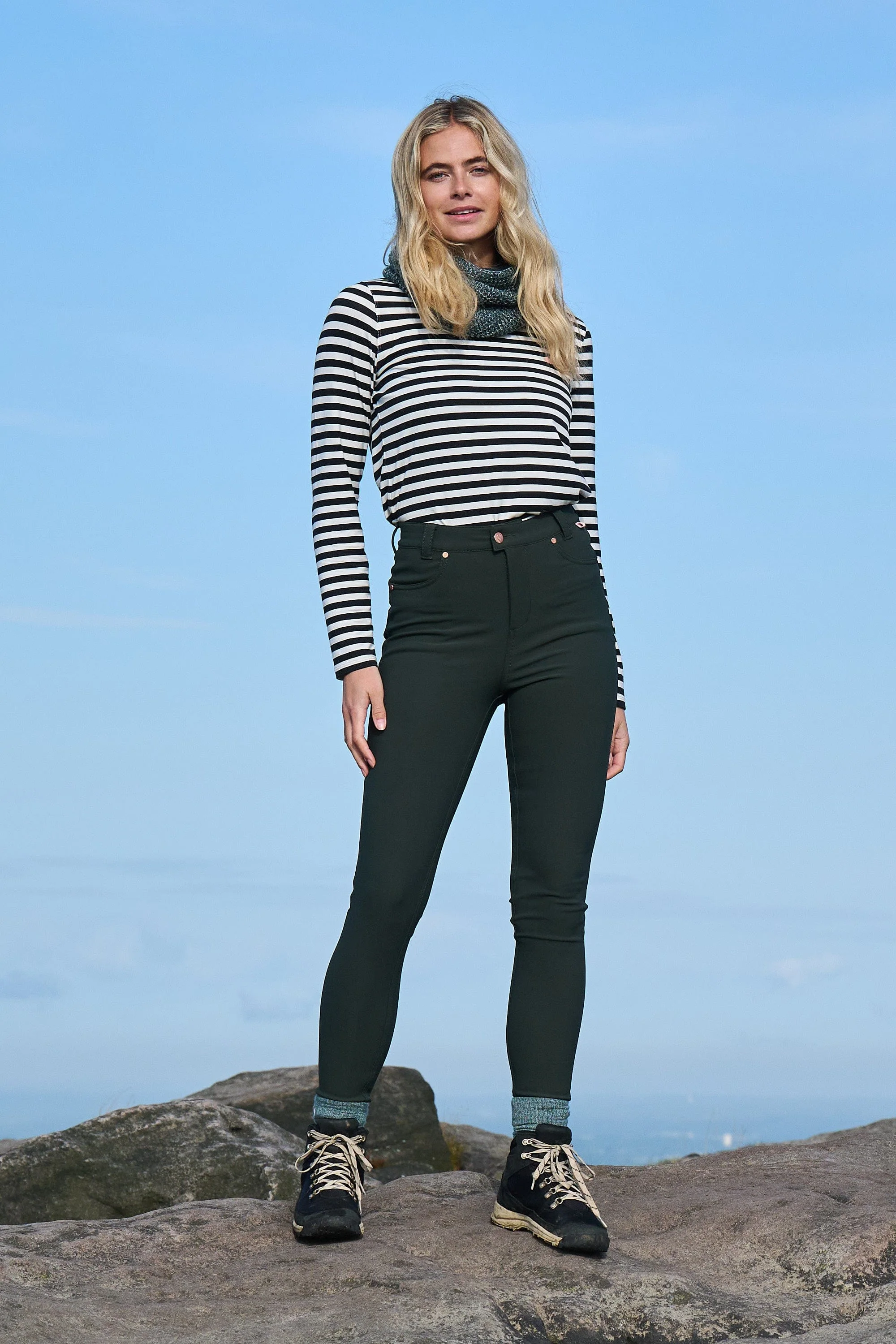 MAX Stretch High Abrasion Skinny Outdoor Trousers - Pine - Image 6