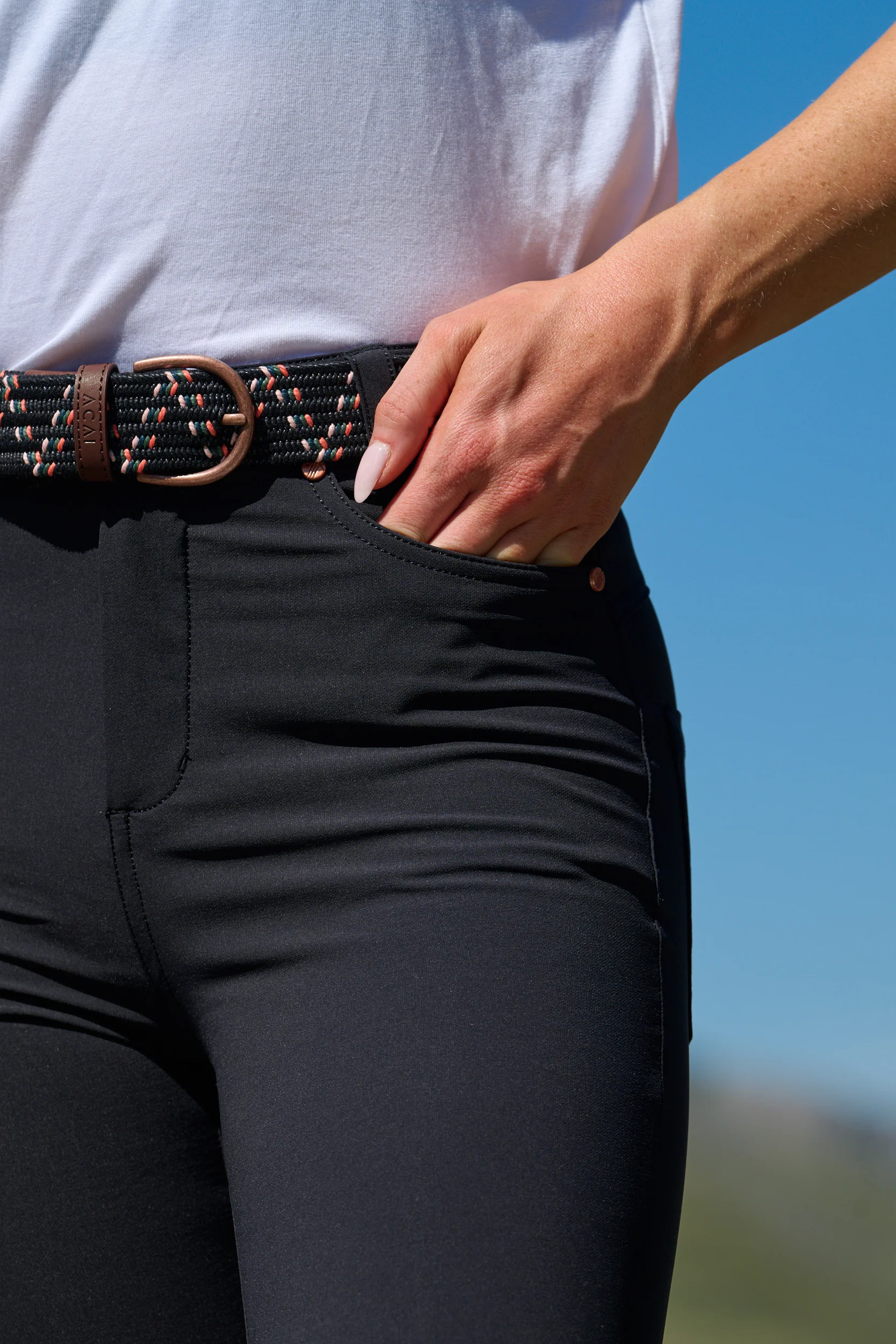 MAX Stretch Skinny Outdoor Trousers - Black - Image 5