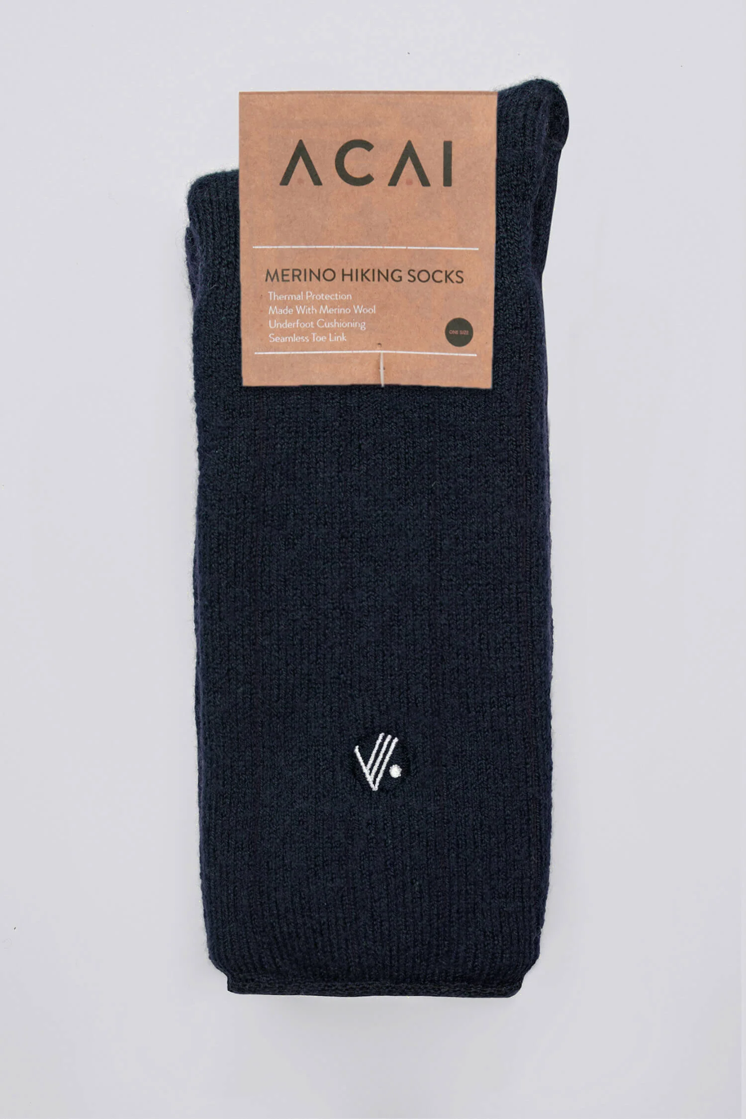 Merino Wool Hiking Socks - Deep Navy - Image 3