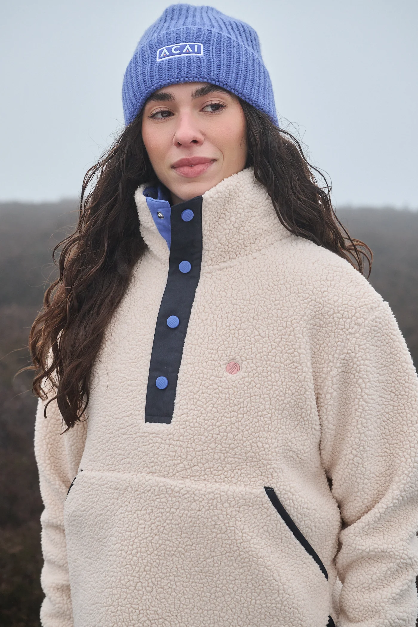 Nomad Fleece - Oatmeal / Navy - Image 6