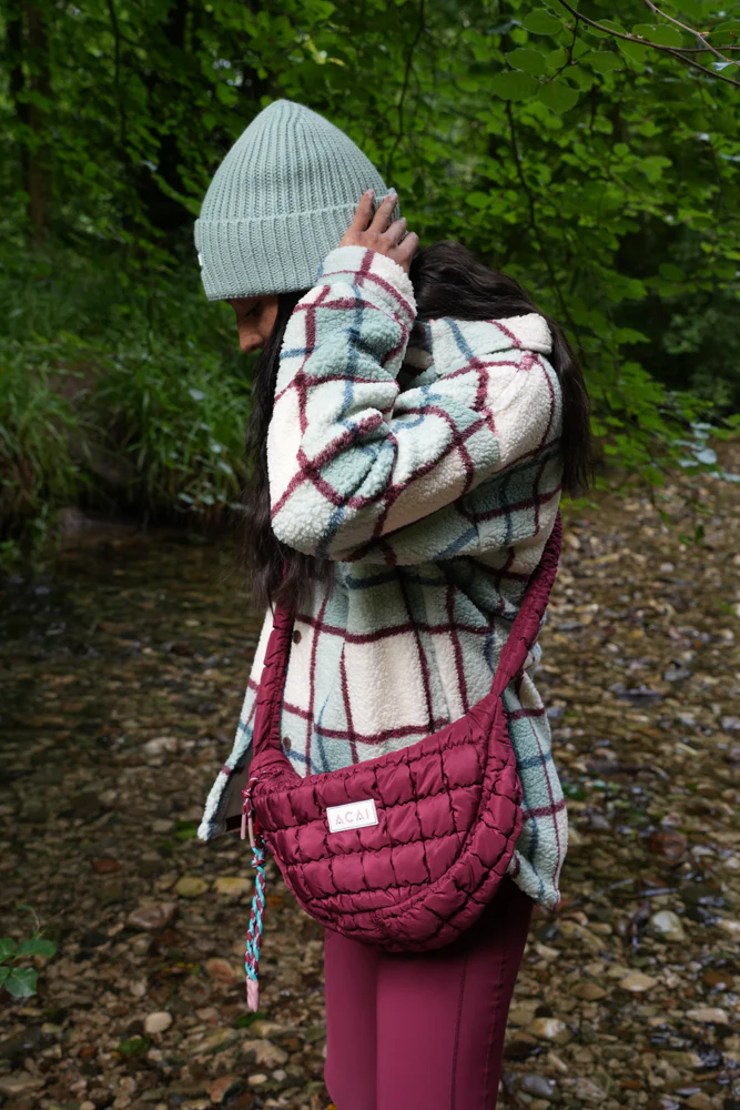 Quilted Bag - Cabernet - Image 3