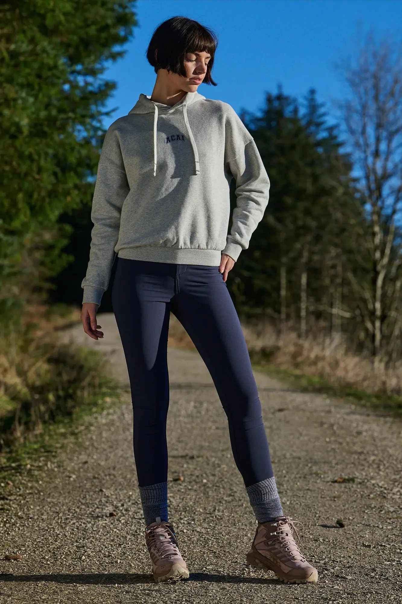 Retreat Branded Hoodie - Grey Marl - Image 6