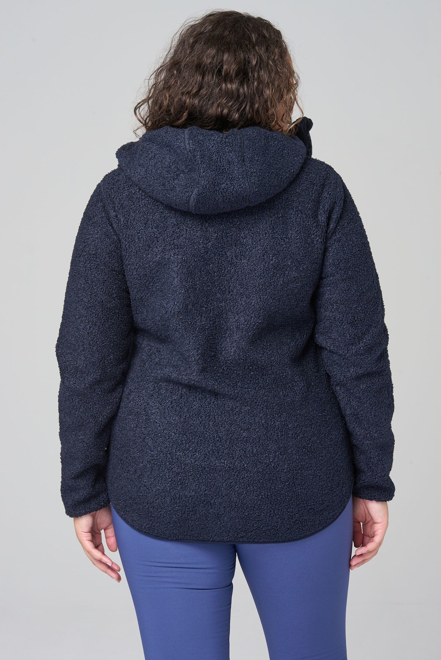 Windproof Fleece Hoodie - Deep Navy - Image 15