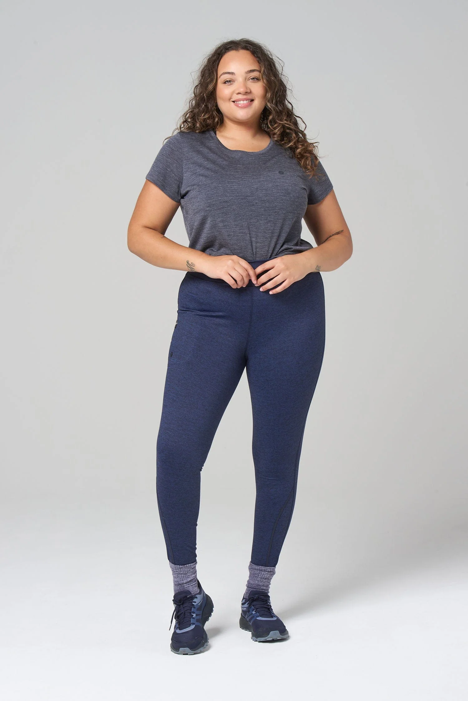 Thermal Outdoor Leggings - Blueberry - Image 12