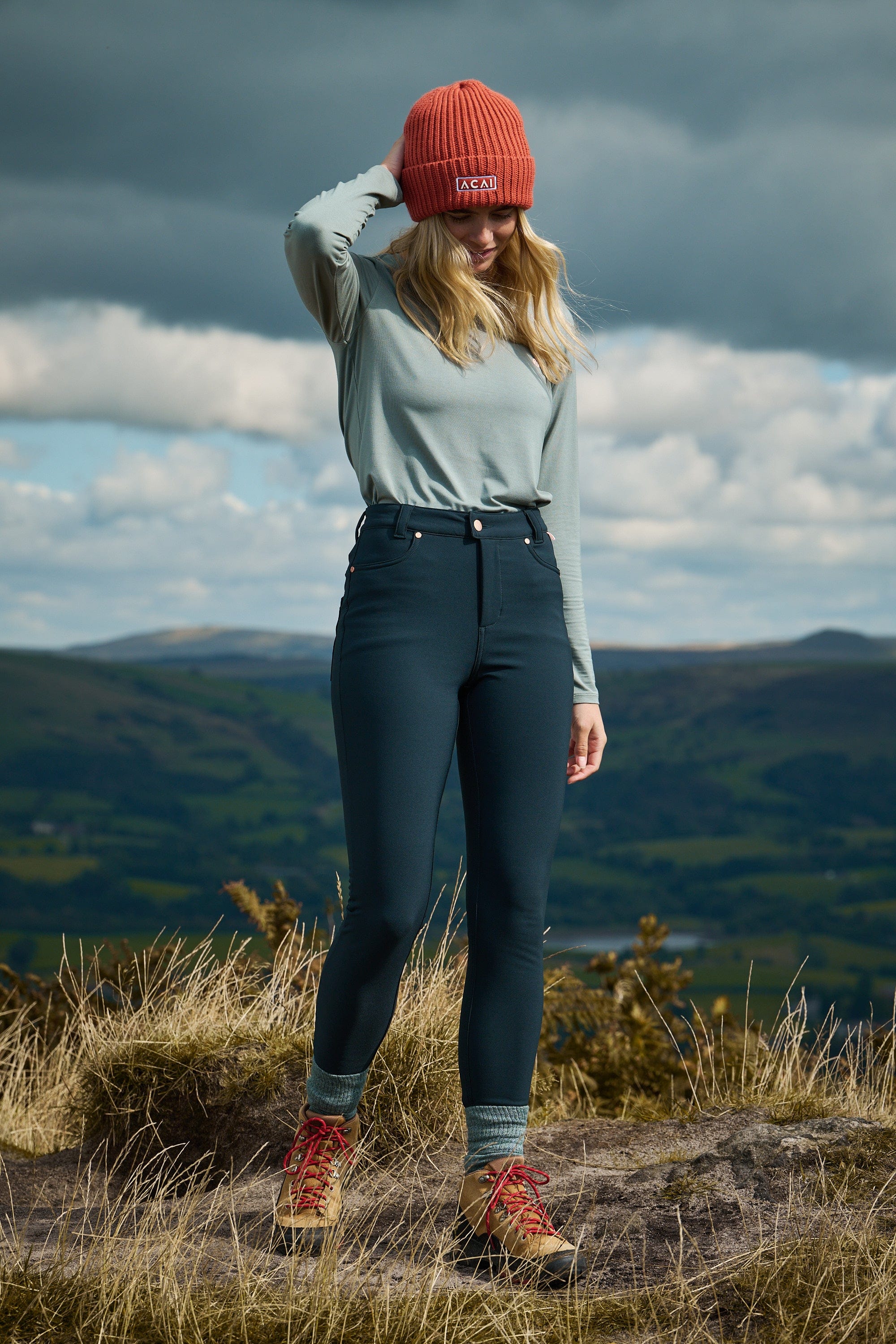 Thermal Skinny Outdoor Trousers - Evergreen - Image 3